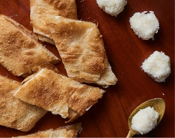 فطيرة قشطة وعسل